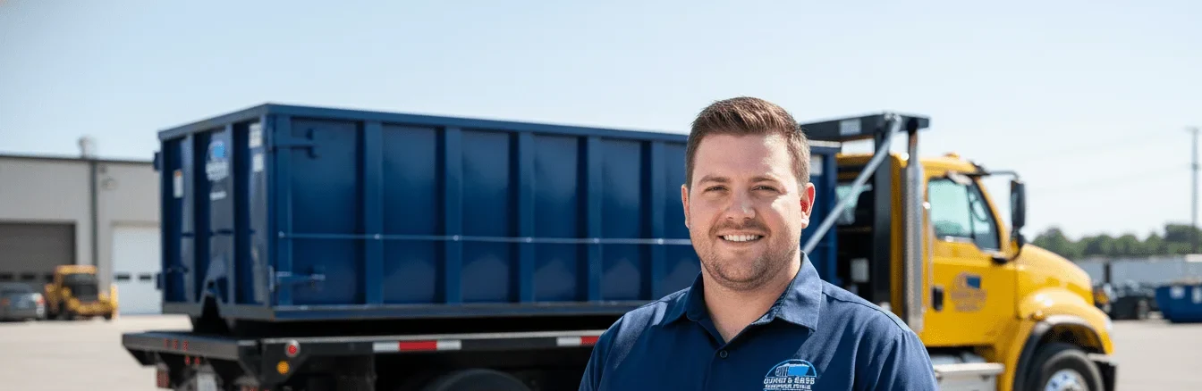 Dale Higgins, Lead Driver at Girne & Sons Dumpster Rental Gastonia in Gastonia, NC Dale Higgins, Lead Driver at Girne & Sons Dumpster Rental Gastonia in Gastonia, NC